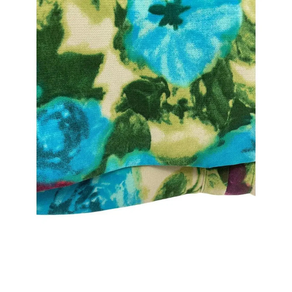 Sandro Floral Abstract Mini Shift Dress Size EU 2 US 4-6 Cut out Back zip - Picture 7 of 16